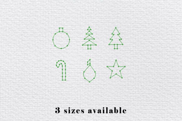 Christmas Outline Embroidery Design