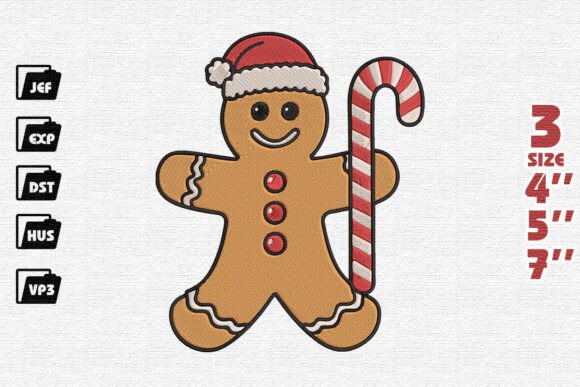 Classic Gingerbread Man Embroidery Design Review