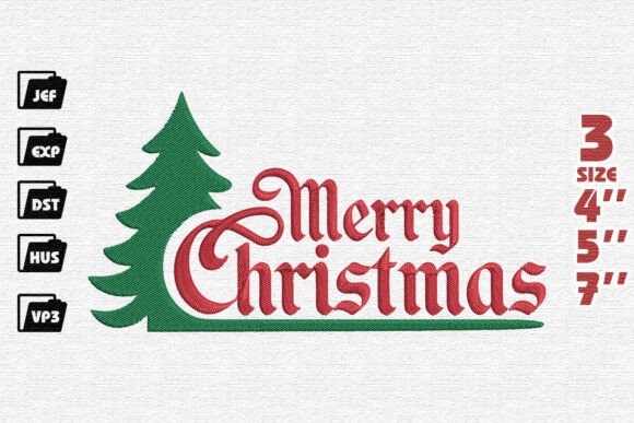Classic Merry Christmas Pine Tree Design Review