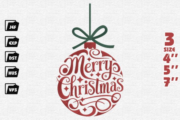 Elegant Christmas Ornament Typography