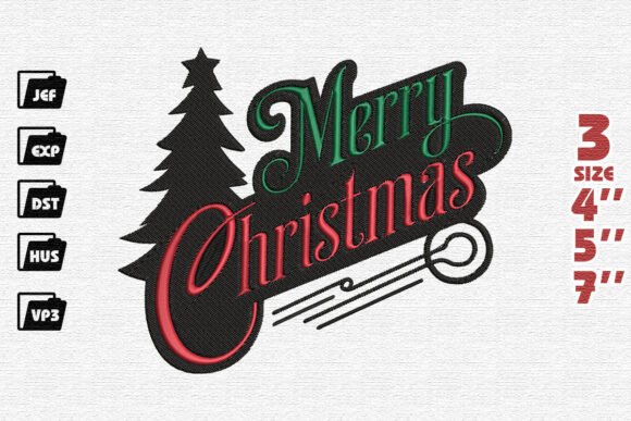 Elegant Merry Christmas Tree Silhouette Design Review
