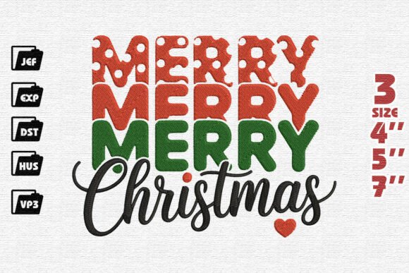 Festive Merry Merry Merry Christmas Design Review