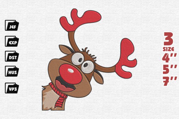 Funny Peeking Reindeer: A Sweatshirt Design Review
