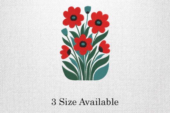 h1>Red Bloom Floral Embroidery Design: A Designer’s Review for Personalized Gifts