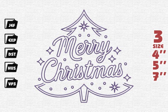 h1Whimsical Merry Christmas Tree Typography Embroidery Design Review/h1