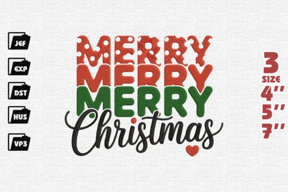 Playful Merry Christmas Mixed Font Design Review